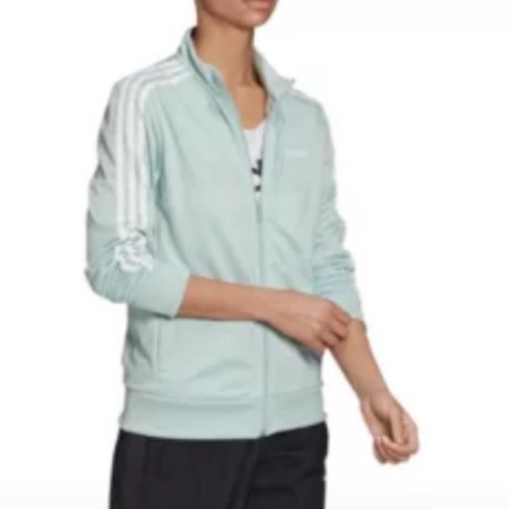 Adidas Drizzle Track Jacket Ash Green White S New with Tag